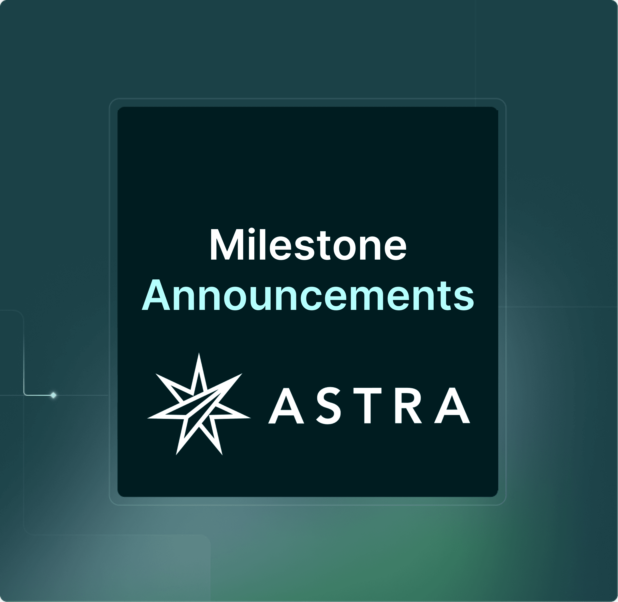 Milestone Announcements Square